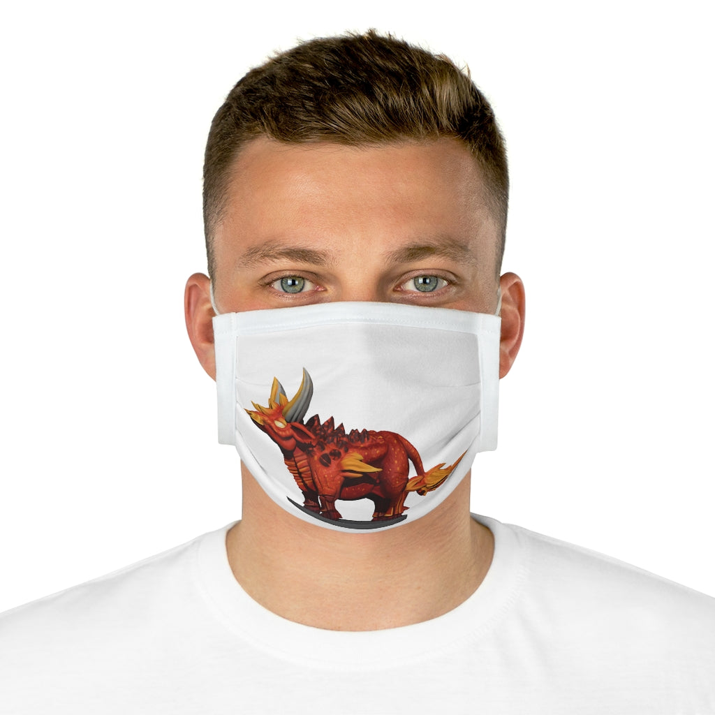 Fire Bull Cotton Face Mask featuring vibrant motifs and adjustable features for a comfortable fit.