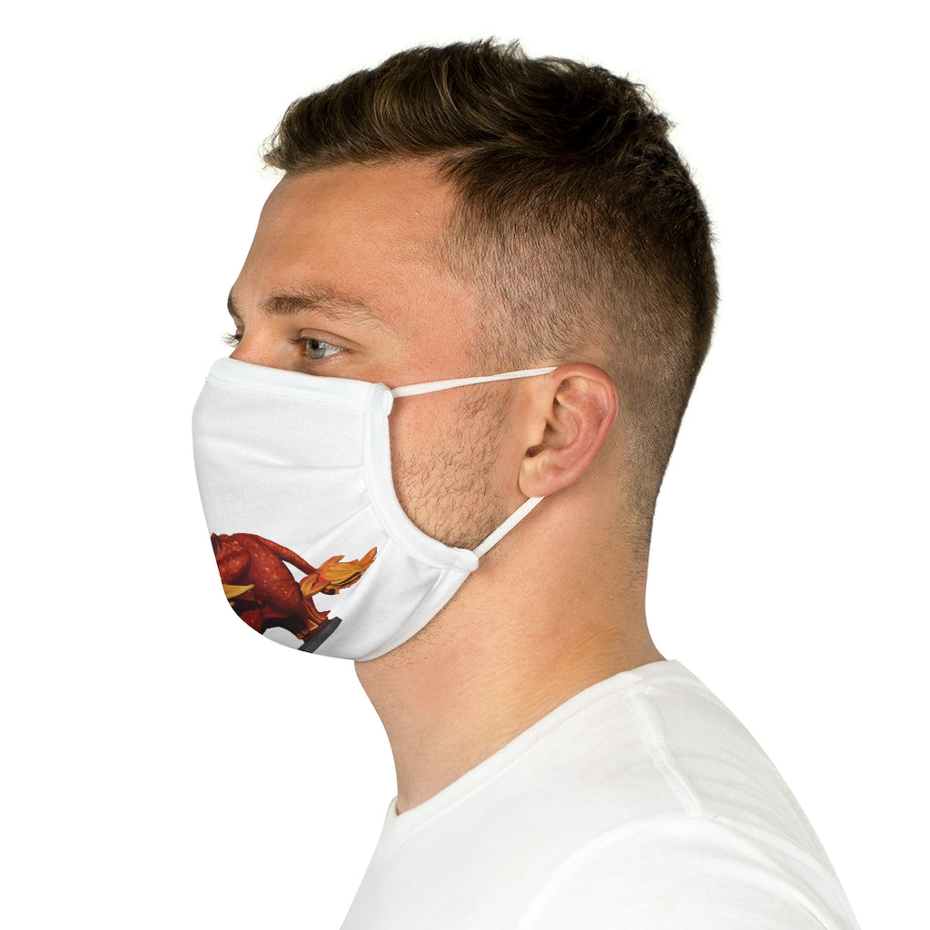 Fire Bull Cotton Face Mask featuring vibrant motifs and adjustable features for a comfortable fit.