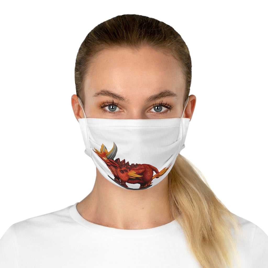 Fire Bull Cotton Face Mask featuring vibrant motifs and adjustable features for a comfortable fit.