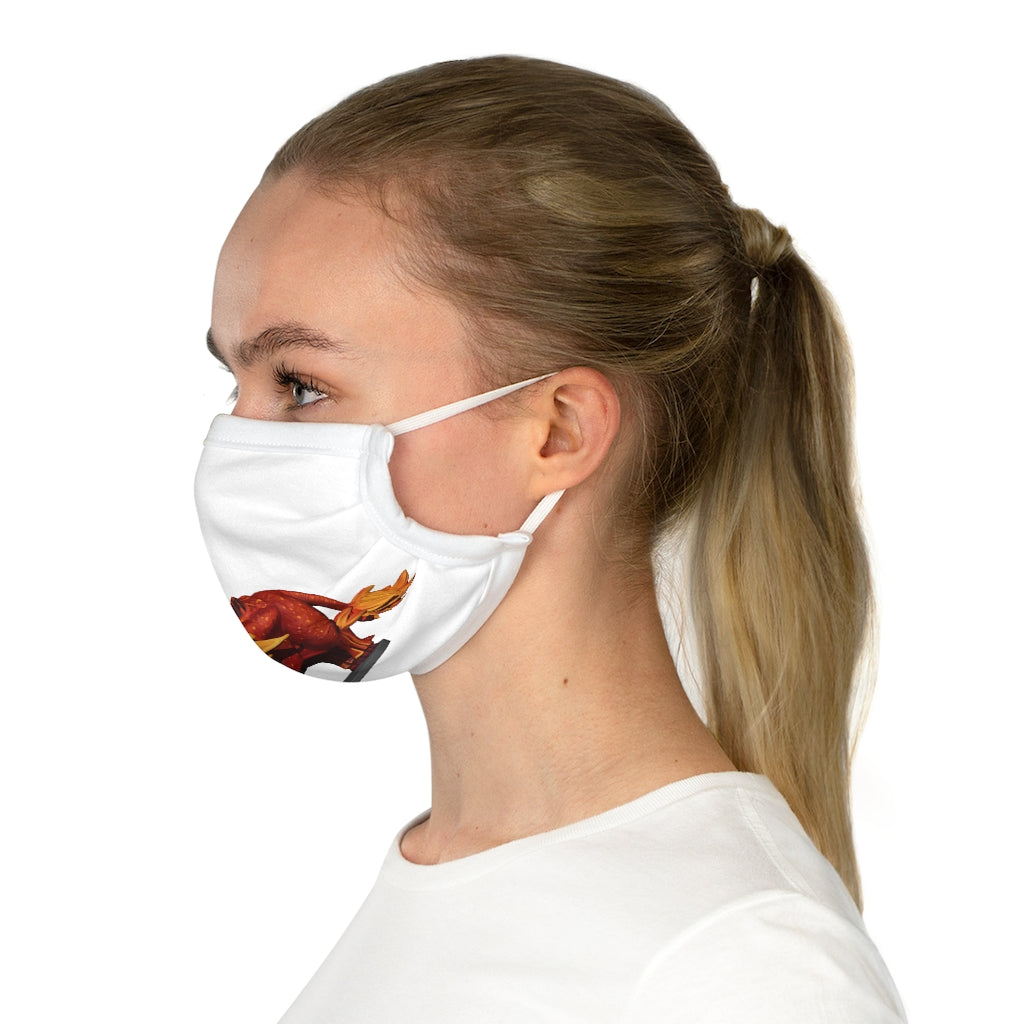 Fire Bull Cotton Face Mask featuring vibrant motifs and adjustable features for a comfortable fit.