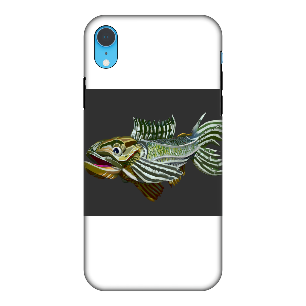 Fish Fully Printed Tough Phone Case showcasing vibrant fish design with dual-layer protection.