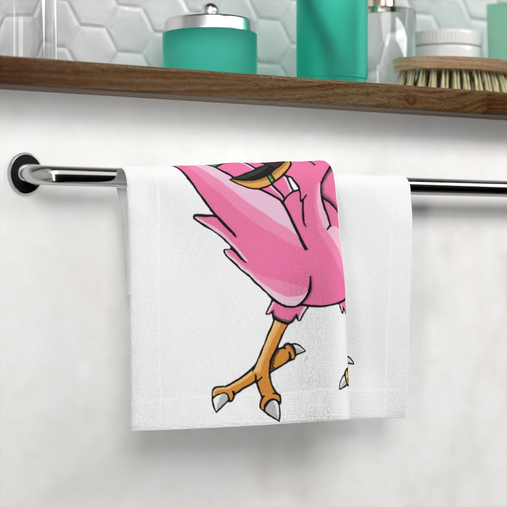 Flarem Face Towel featuring a vibrant printed front and soft cotton back, ideal for personal customization.