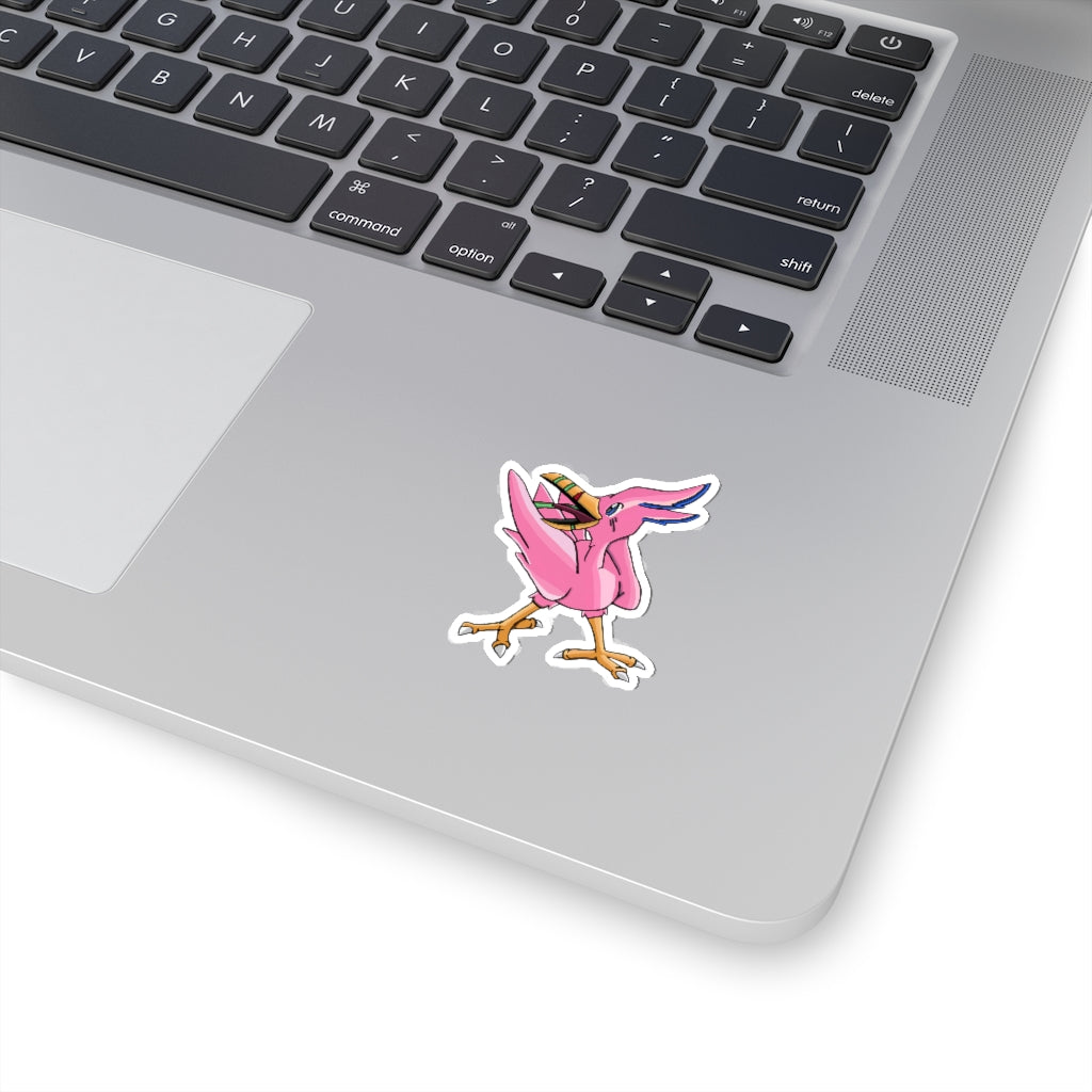 Flarem Kiss-Cut Stickers showcasing various shapes and sizes on a clean background, highlighting their customizability.