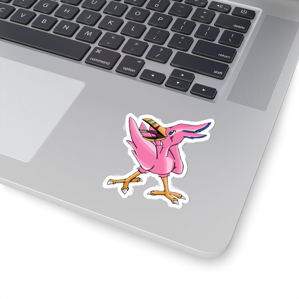 Flarem Kiss-Cut Stickers showcasing various shapes and sizes on a clean background, highlighting their customizability.