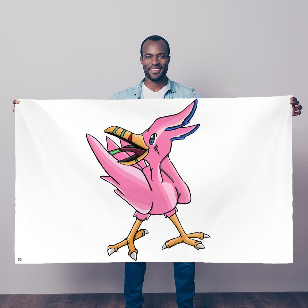 Flarem Sublimation Flag measuring 5FT x 3FT, made from durable polyester fabric with vibrant colors and double-stitched edges.