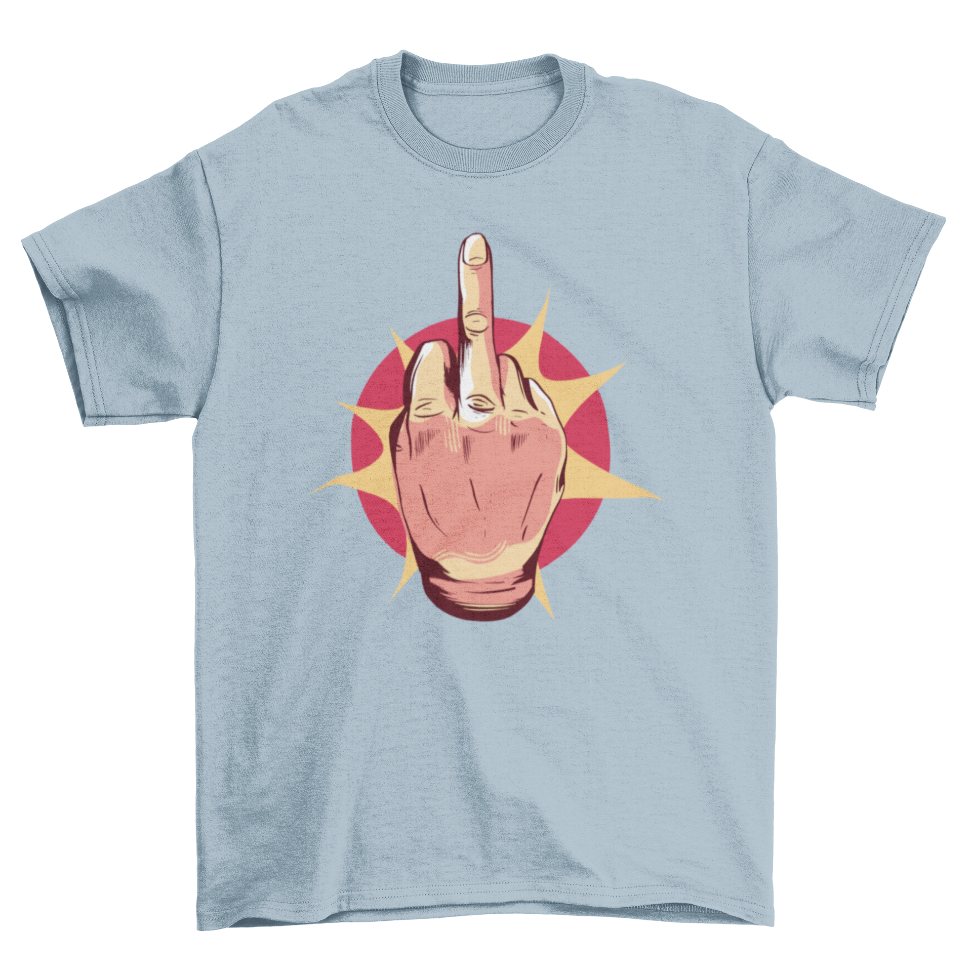 Flipping Off Hand T-shirt featuring a bold hand gesture design on a comfortable cotton fabric.