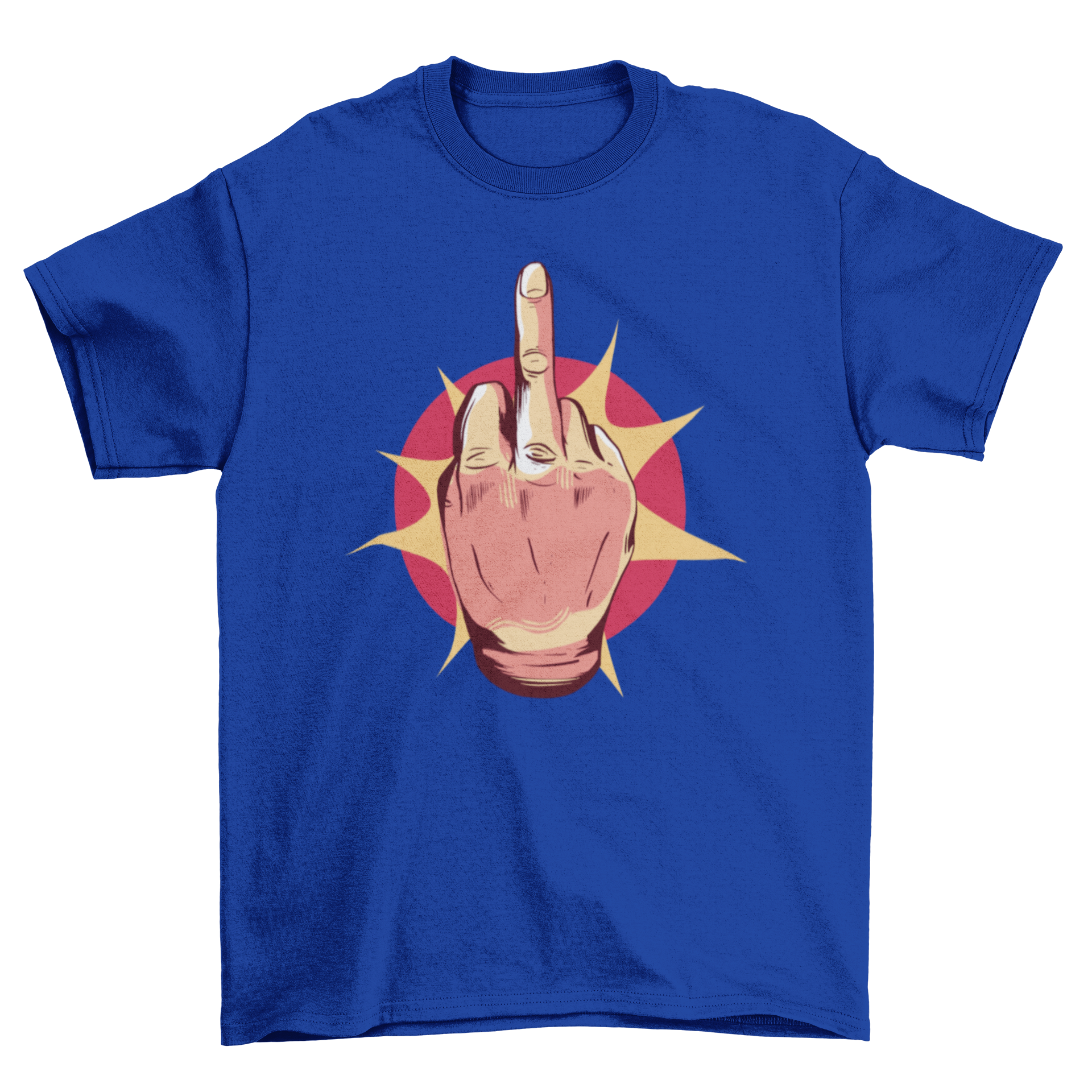 Flipping Off Hand T-shirt featuring a bold hand gesture design on a comfortable cotton fabric.