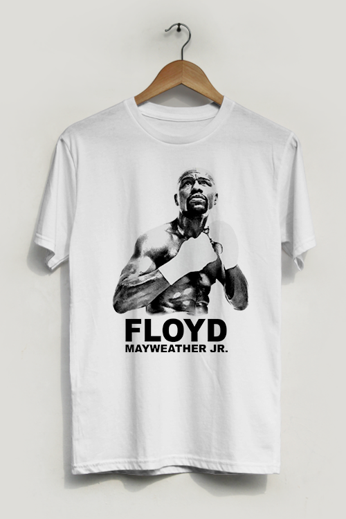 Floyd Mayweather 90s T-Shirt featuring bold graphics and a unisex design, made from soft ring-spun cotton.