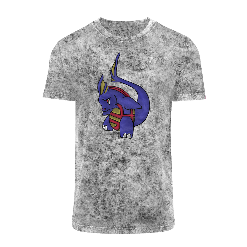 Flozor Acid Washed T-Shirt featuring a unique batik look, round neck, and double seams, perfect for casual wear.