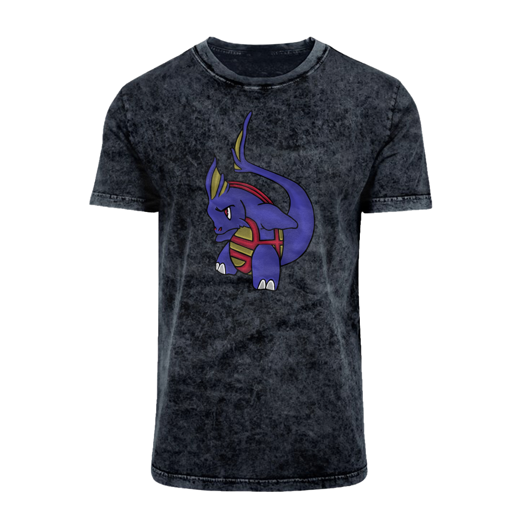 Flozor Acid Washed T-Shirt featuring a unique batik look, round neck, and double seams, perfect for casual wear.