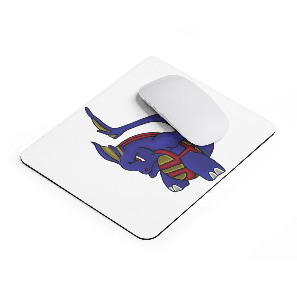 Flozor Mouse Pad featuring a vibrant full print design on a smooth neoprene surface, ideal for enhancing workspace aesthetics.