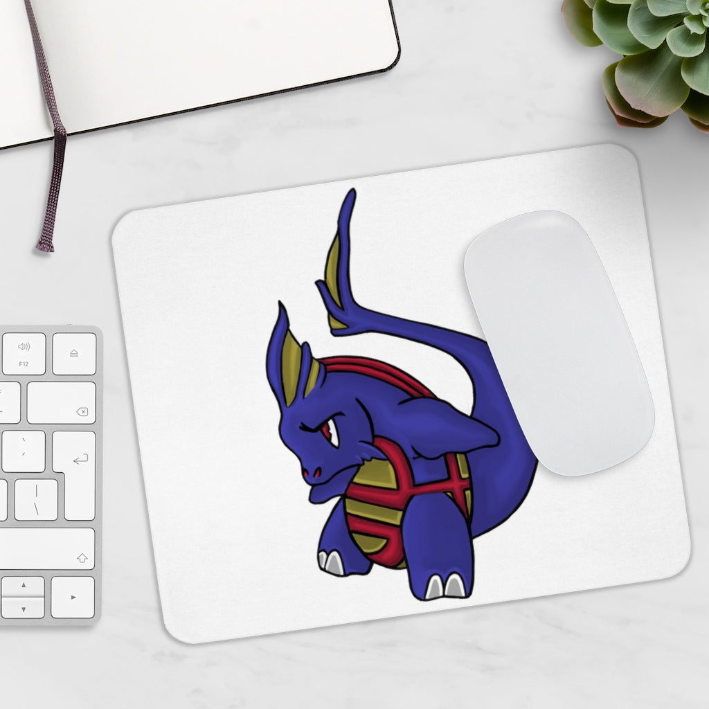 Flozor Mouse Pad featuring a vibrant full print design on a smooth neoprene surface, ideal for enhancing workspace aesthetics.