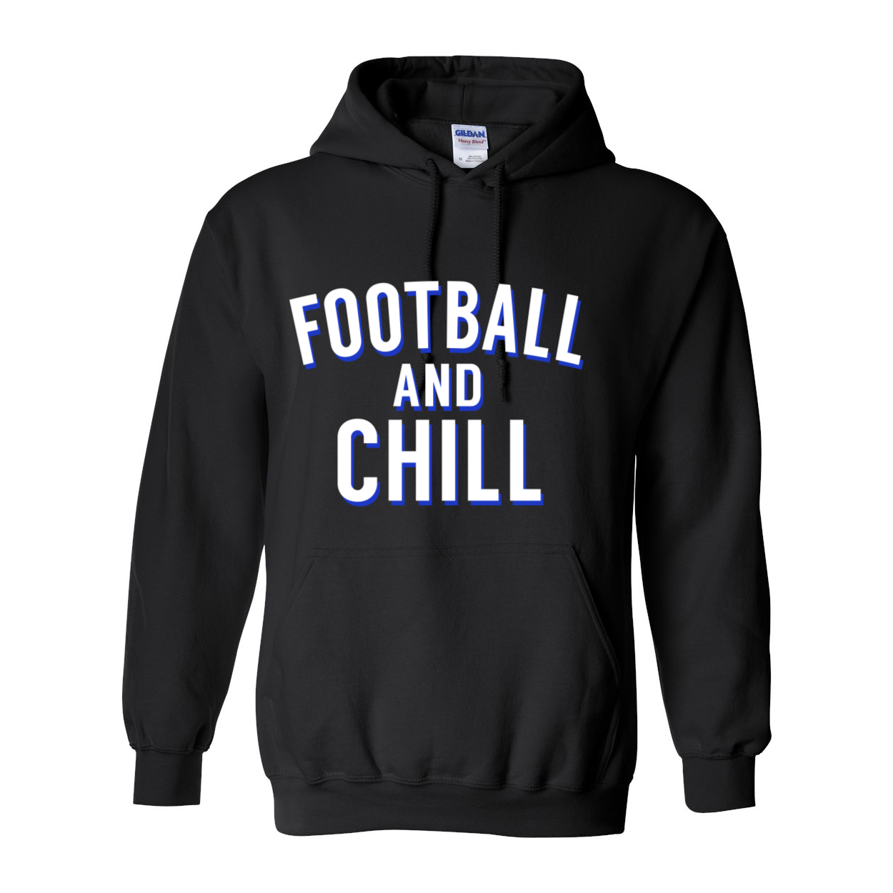 Football Remake hoodie in Safety Green with double-lined hood and front pouch pocket.