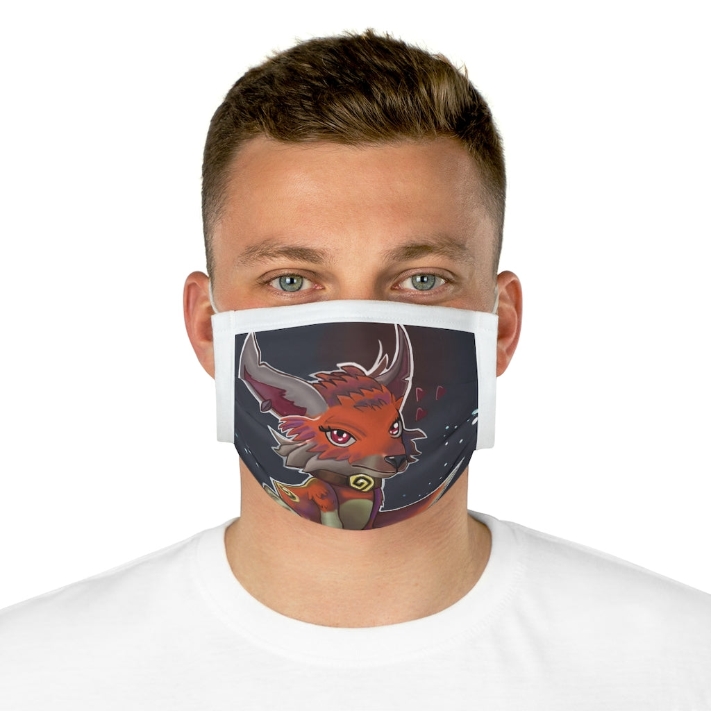 Foxxy Cotton Face Mask featuring colorful motifs and adjustable earloops, made from 100% cotton for comfort and style.