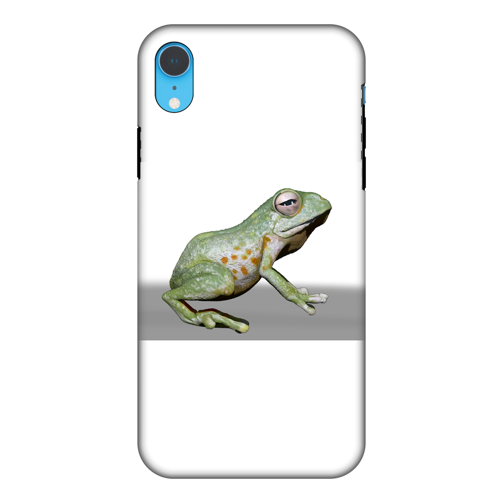 Frog Fully Printed Tough Phone Case showcasing vibrant design and dual-layer protection.