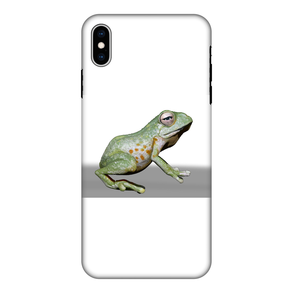 Frog Fully Printed Tough Phone Case showcasing vibrant design and dual-layer protection.