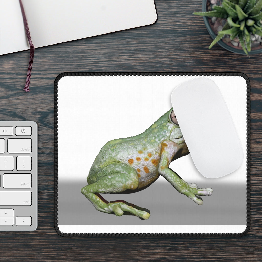 Frog Gaming Mouse Pad featuring vibrant designs and stitched edges, ideal for gaming and professional use.