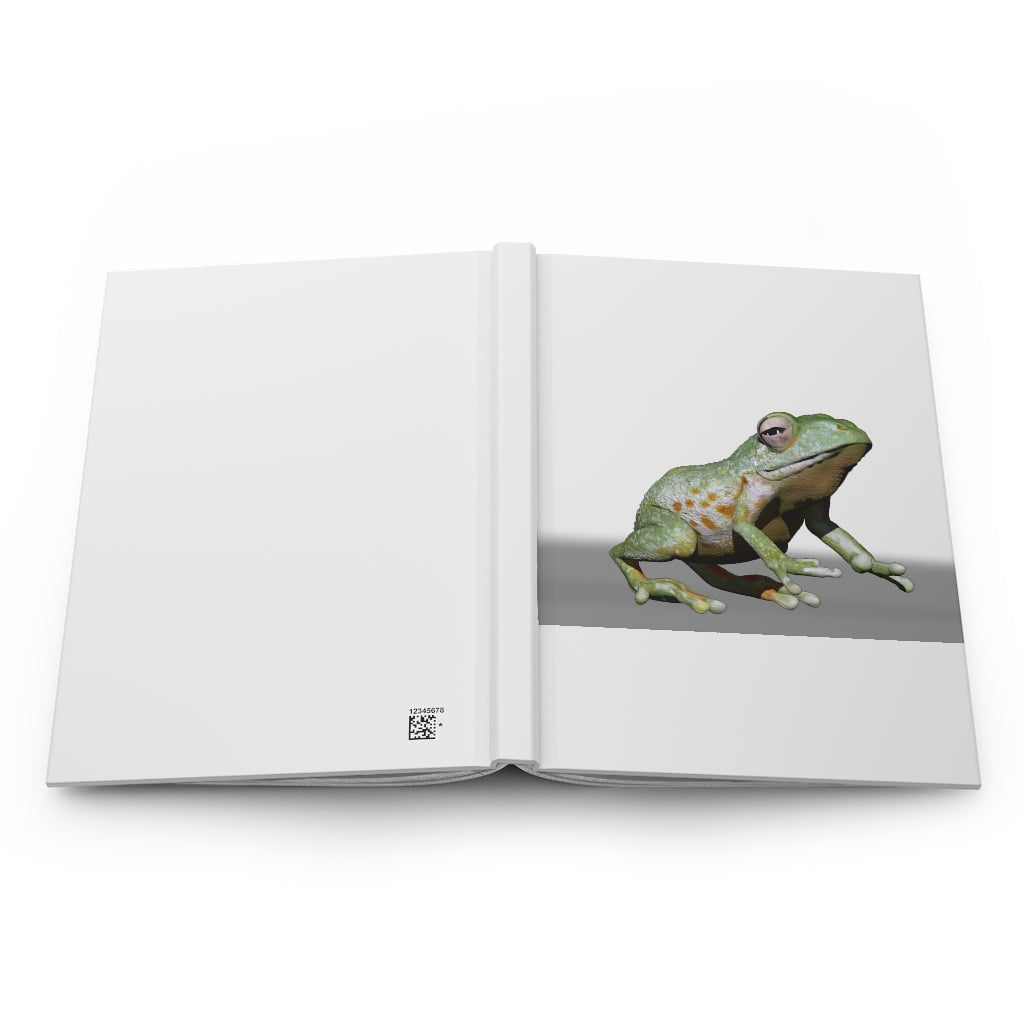 Frog Hardcover Journal Matte with customizable covers and lined pages, showcasing a stylish matte finish.