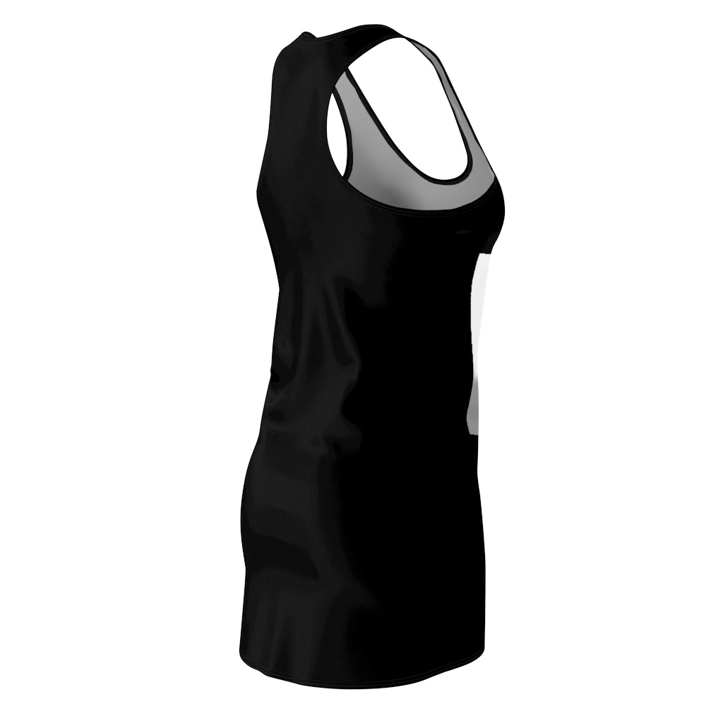 Frog Women's Cut & Sew Racerback Dress featuring a stylish design and sporty fit, made from lightweight 100% polyester.