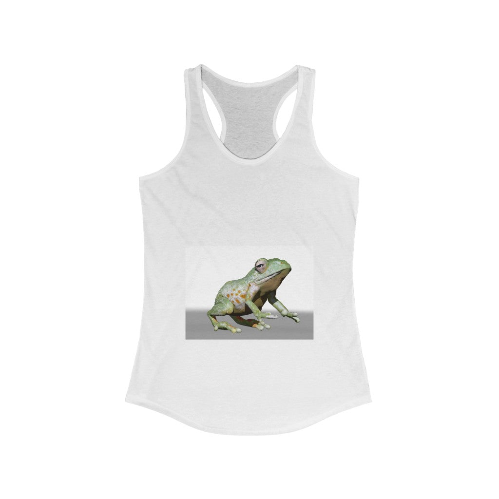 Frog Women's Ideal Racerback Tank in a stylish slim fit, showcasing a racerback design and soft fabric.