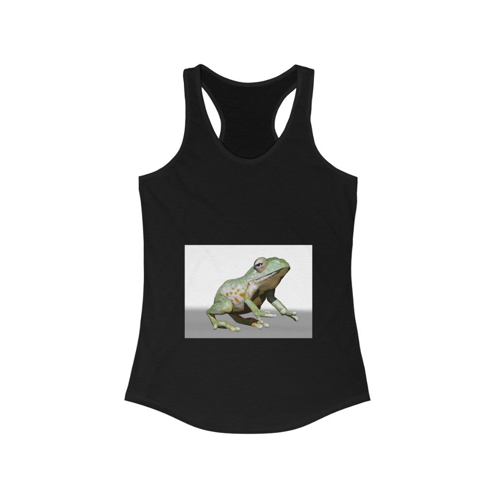 Frog Women's Ideal Racerback Tank in a stylish slim fit, showcasing a racerback design and soft fabric.