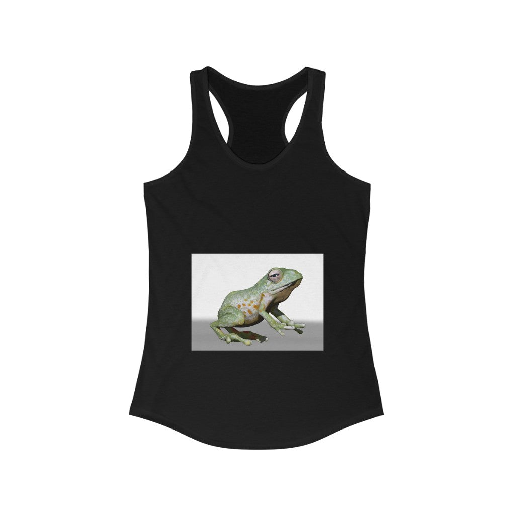 Frog Women's Ideal Racerback Tank in a stylish design, showcasing its slim fit and racerback cut, perfect for casual or active wear.