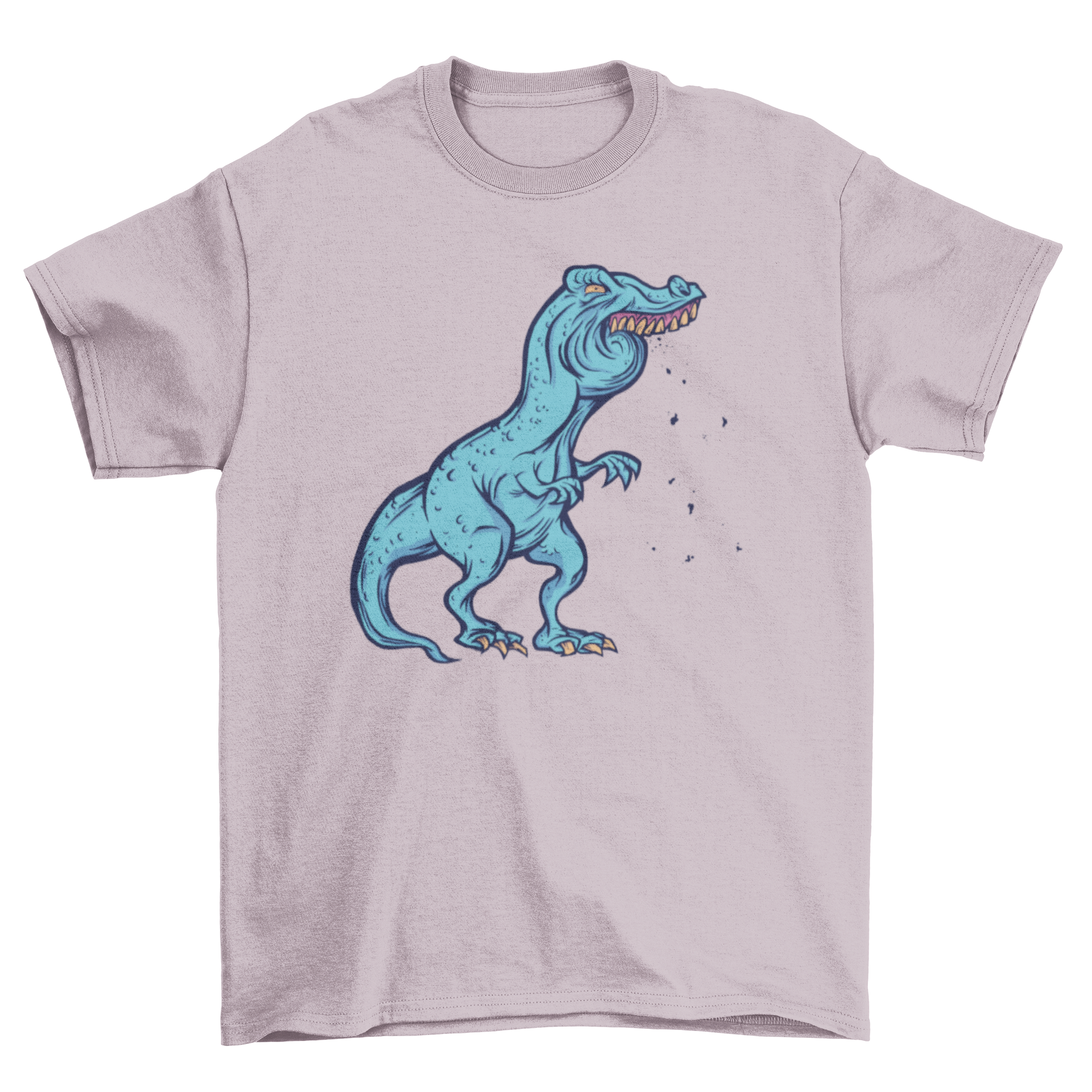 A humorous T-shirt featuring a T-rex making the 'FFFFF' sound, perfect for dinosaur lovers.