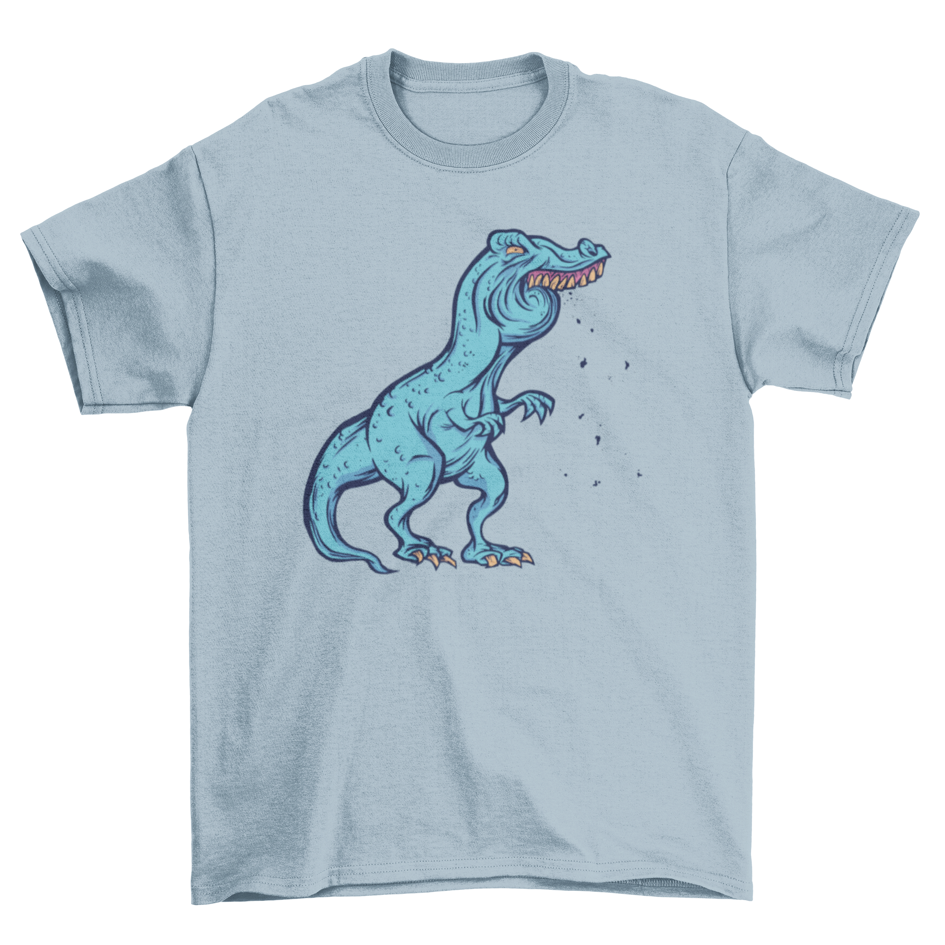 A humorous T-shirt featuring a T-rex making the 'FFFFF' sound, perfect for dinosaur lovers.