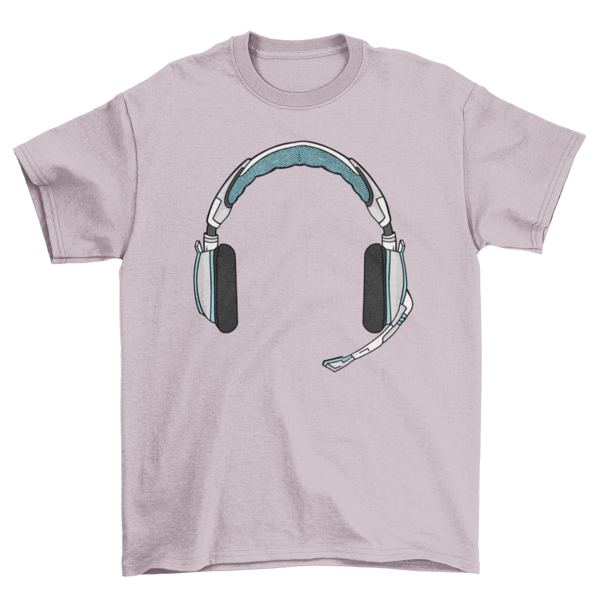 Gamer headphone t-shirt featuring a stylish headphone graphic, perfect for gaming enthusiasts.