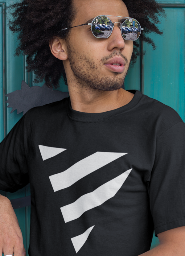 A stylish Geometric Shapes T-shirt featuring unique designs, made from soft ringspun cotton, perfect for casual wear.