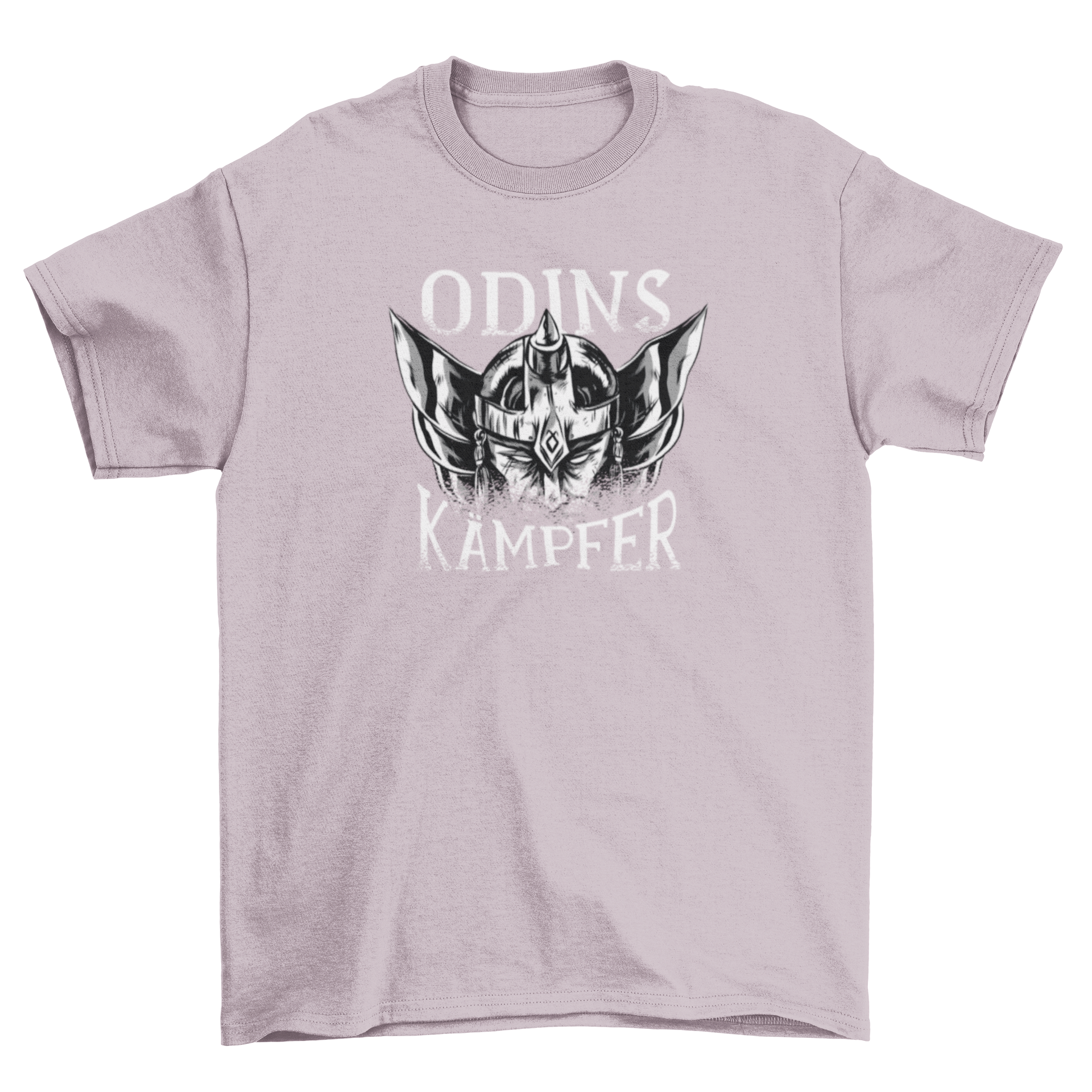 German Viking T-Shirt featuring a Viking head illustration and 'Odins Kämpfer' text.