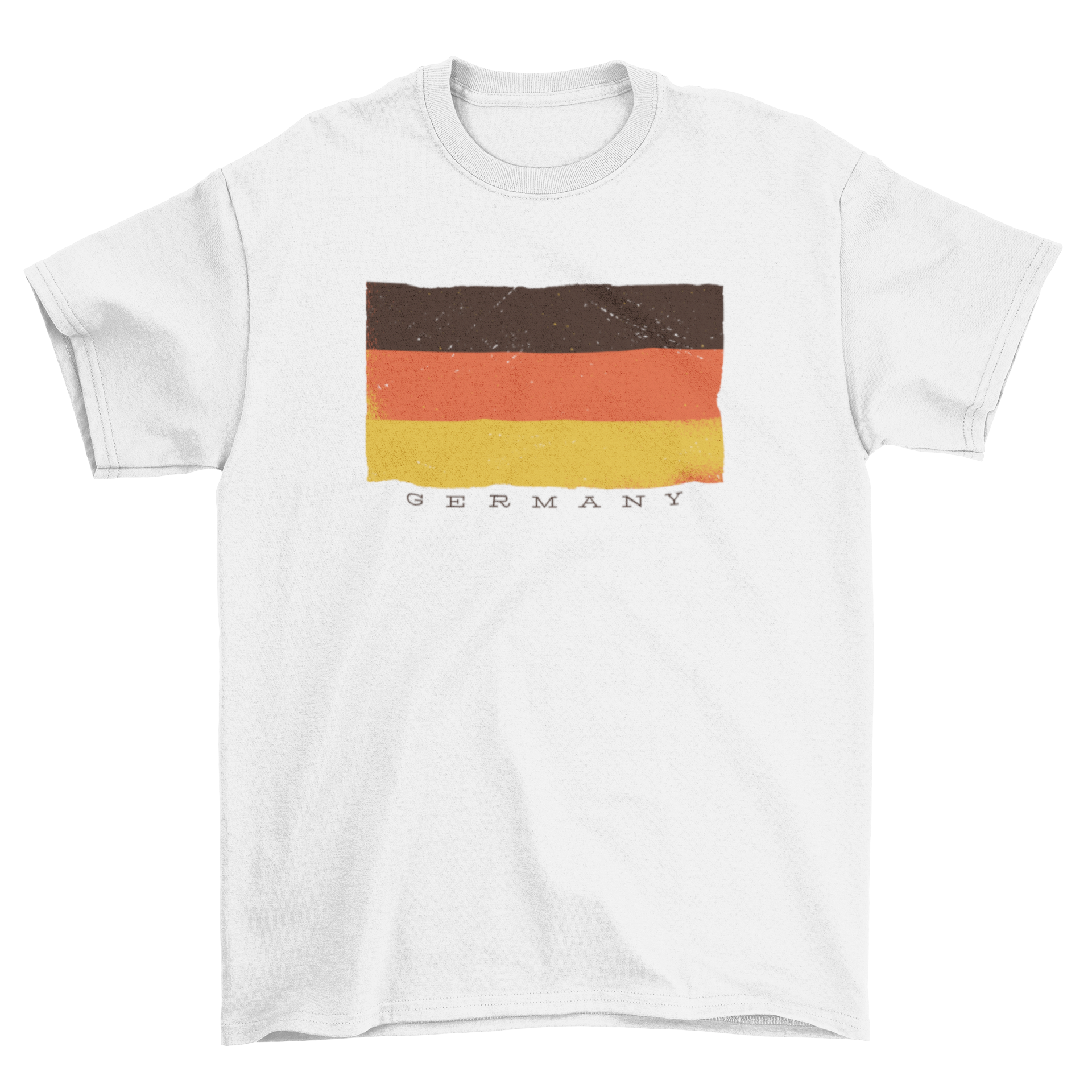 Germany Flag T-shirt featuring the German flag and the word 'GERMANY' below it, designed for comfort and style.