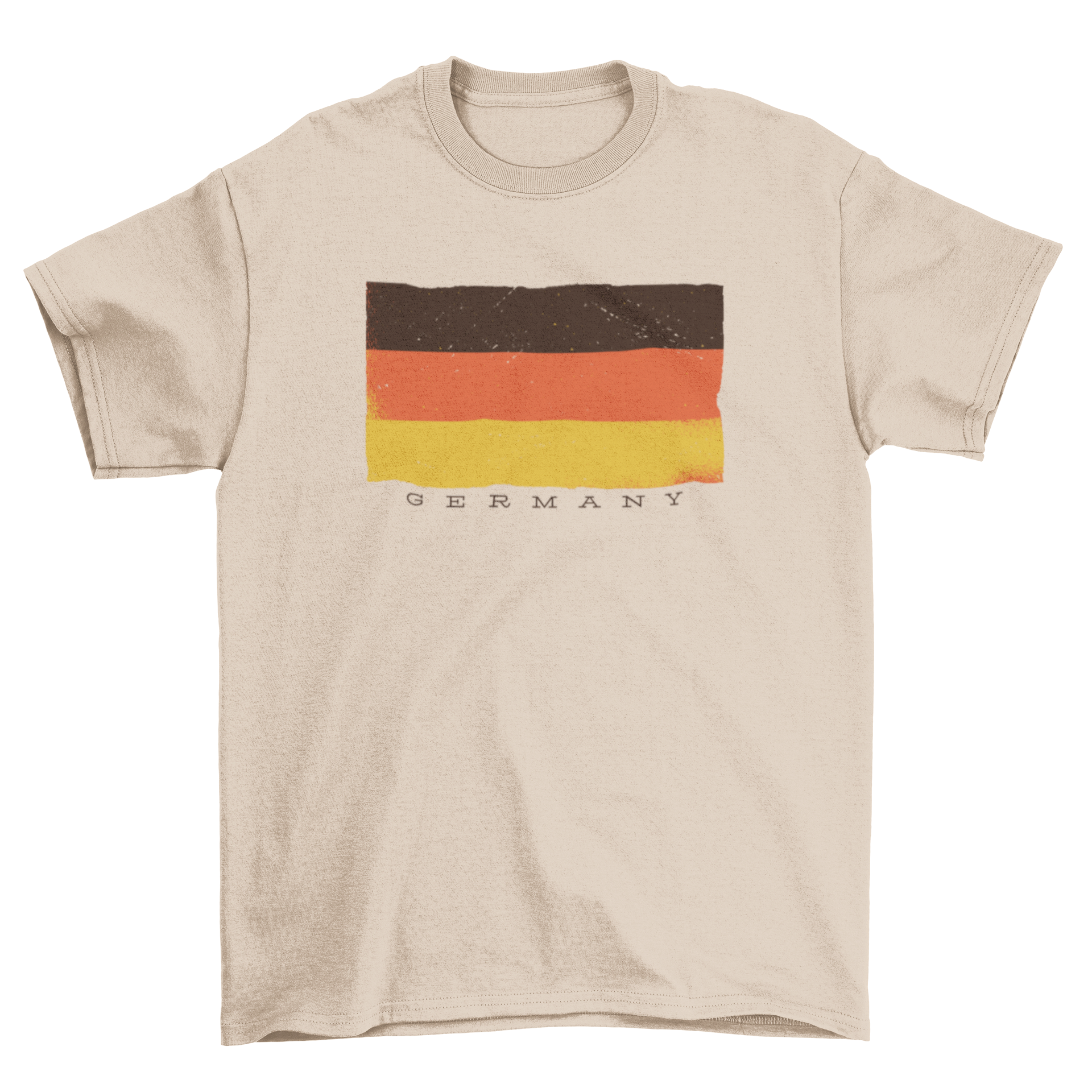 Germany Flag T-shirt featuring the German flag and the word 'GERMANY' below it, designed for comfort and style.