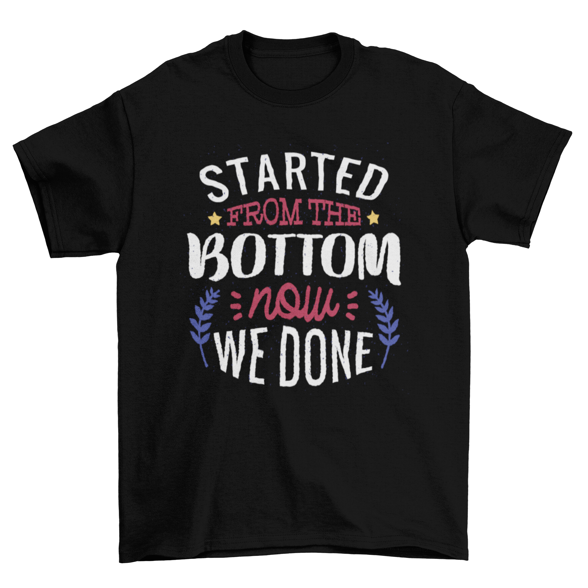 Get it Done t-shirt featuring motivational lettering in bold print, perfect for casual wear.