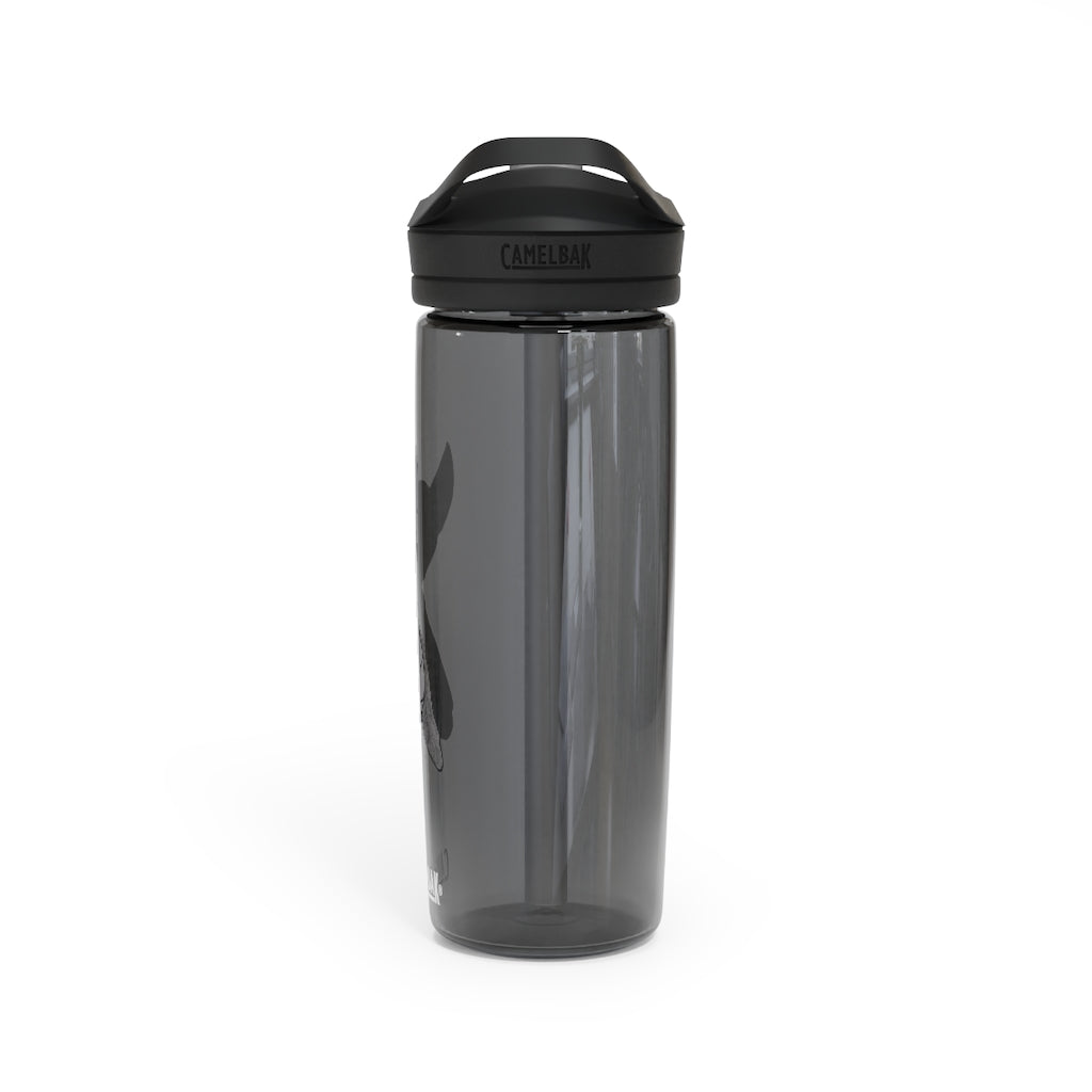 Ghoul CamelBak Eddy® Water Bottle in 20oz and 25oz sizes, showcasing its durable Tritan™ material and spill-proof design.