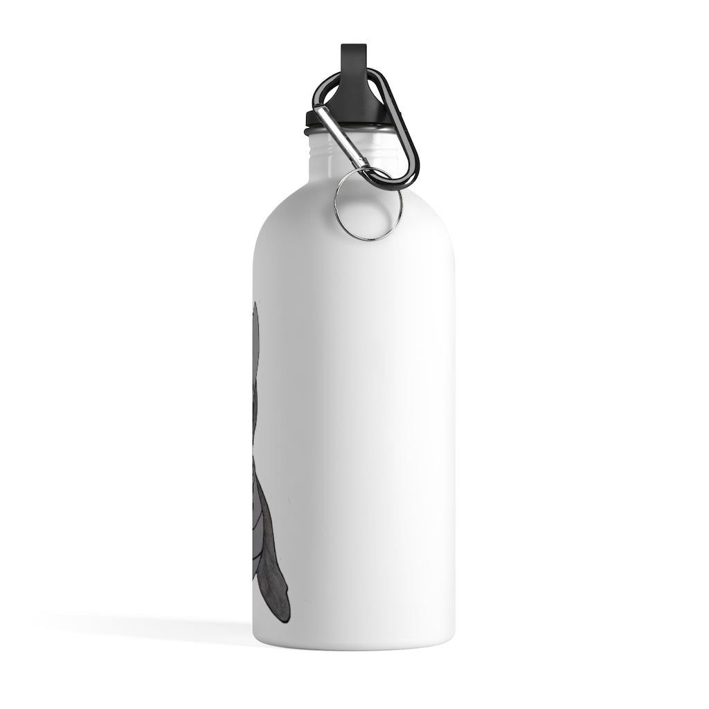 Ghoul Stainless Steel Water Bottle with a stylish design and plastic screw top, perfect for hydration on the go.