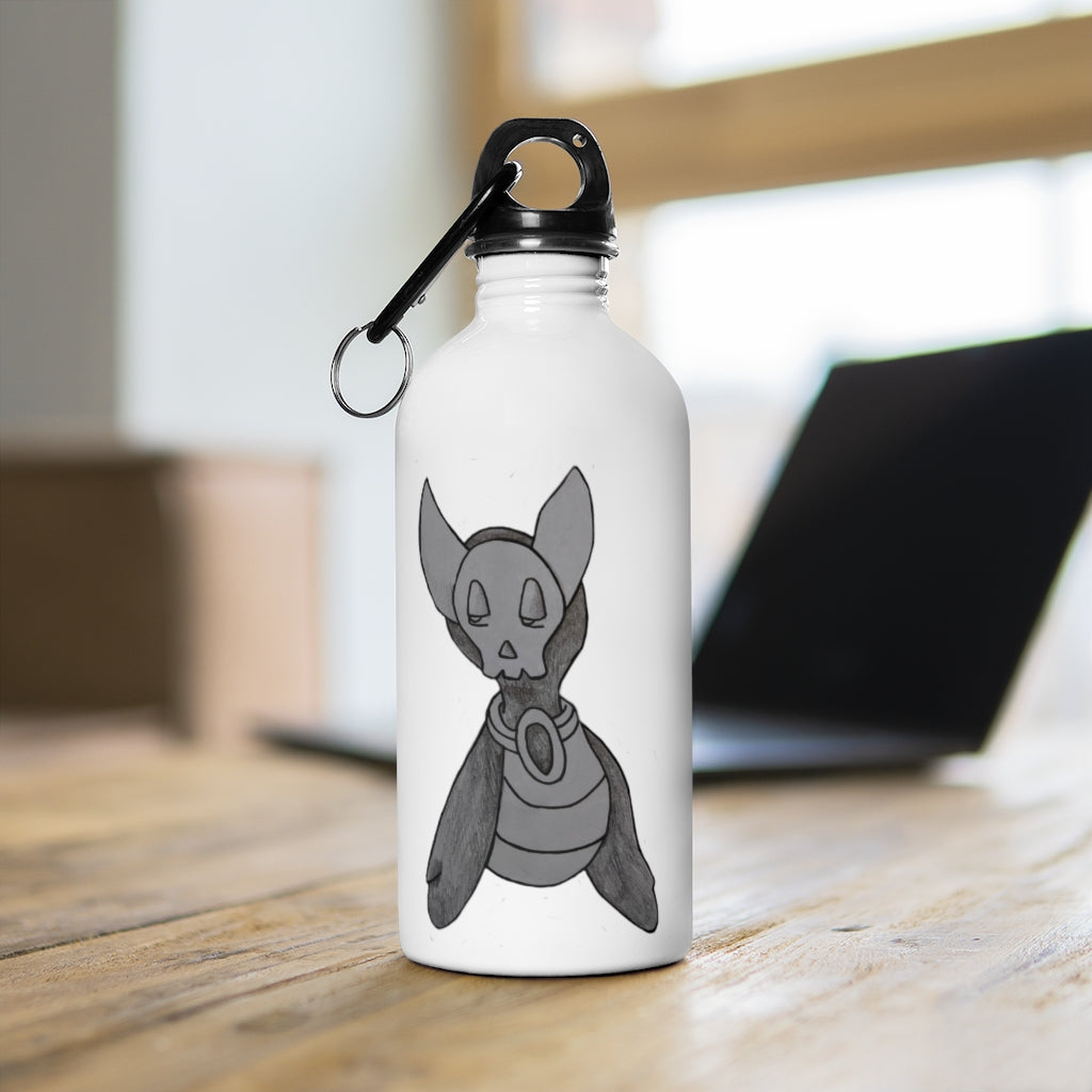 Ghoul Stainless Steel Water Bottle with a stylish design and plastic screw top, perfect for hydration on the go.