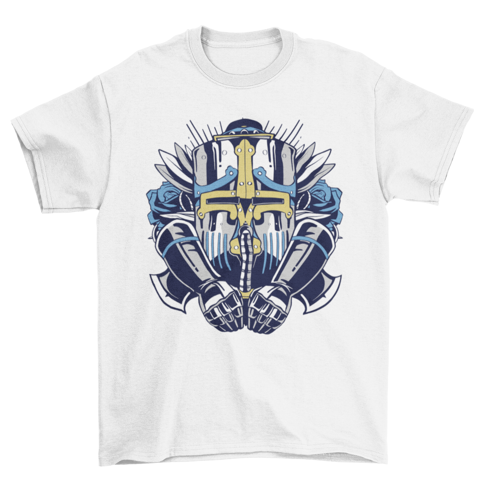 A stylish Giant Robot T-Shirt featuring a detailed illustration of a massive robot, perfect for casual wear.