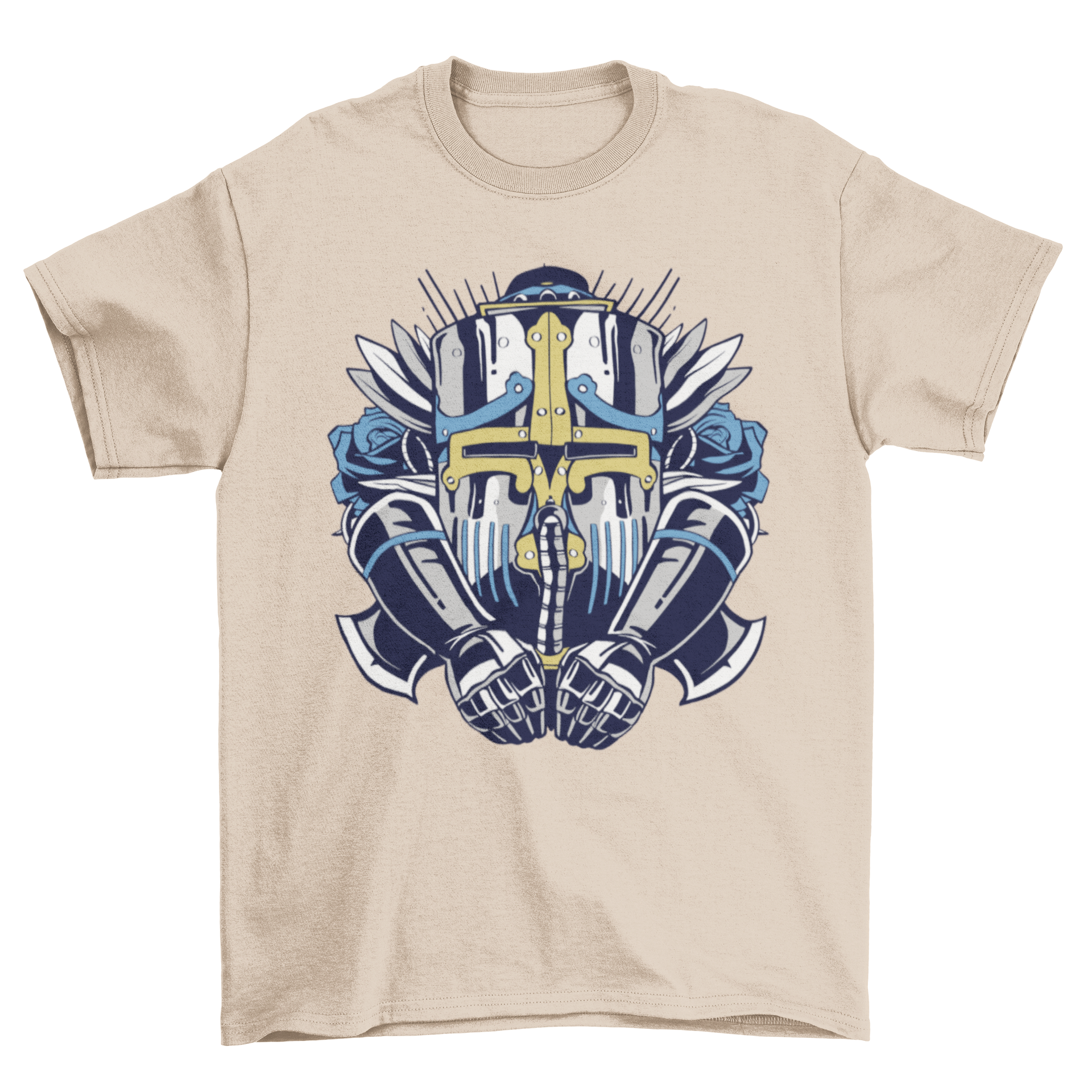 A stylish Giant Robot T-Shirt featuring a detailed illustration of a massive robot, perfect for casual wear.