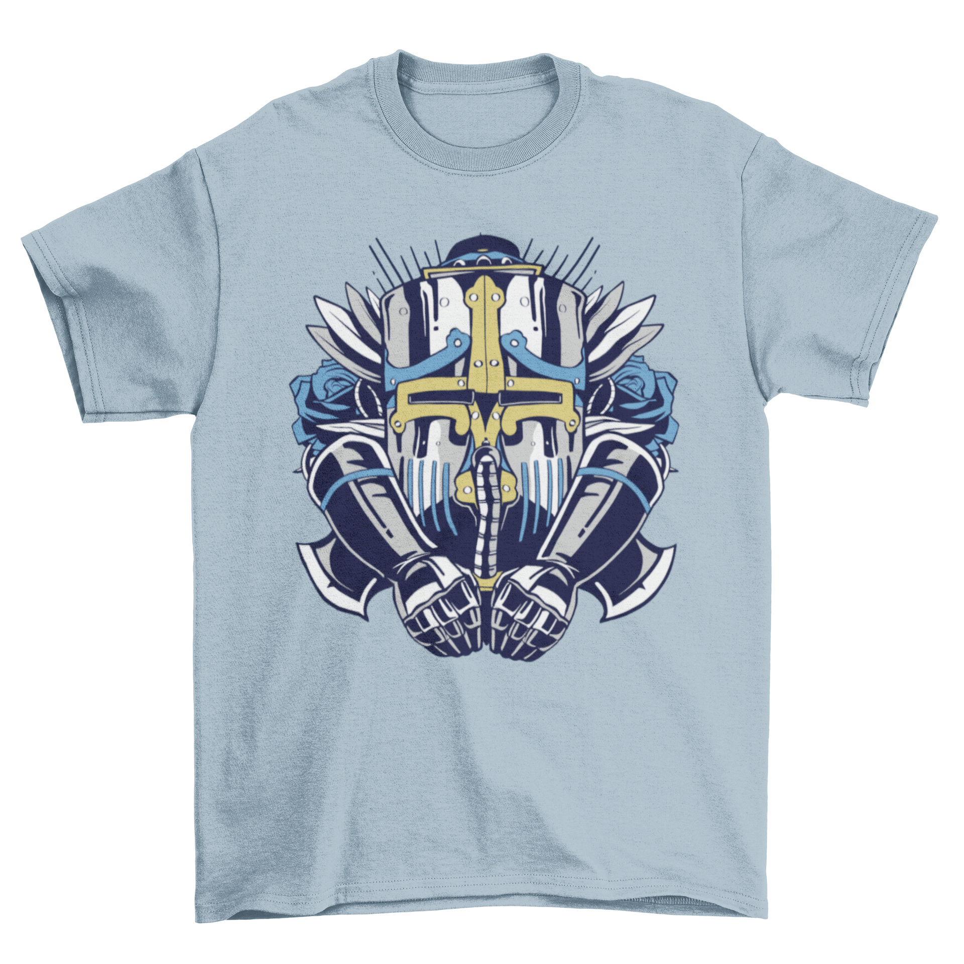 A stylish Giant Robot T-Shirt featuring a detailed illustration of a massive robot, perfect for casual wear.