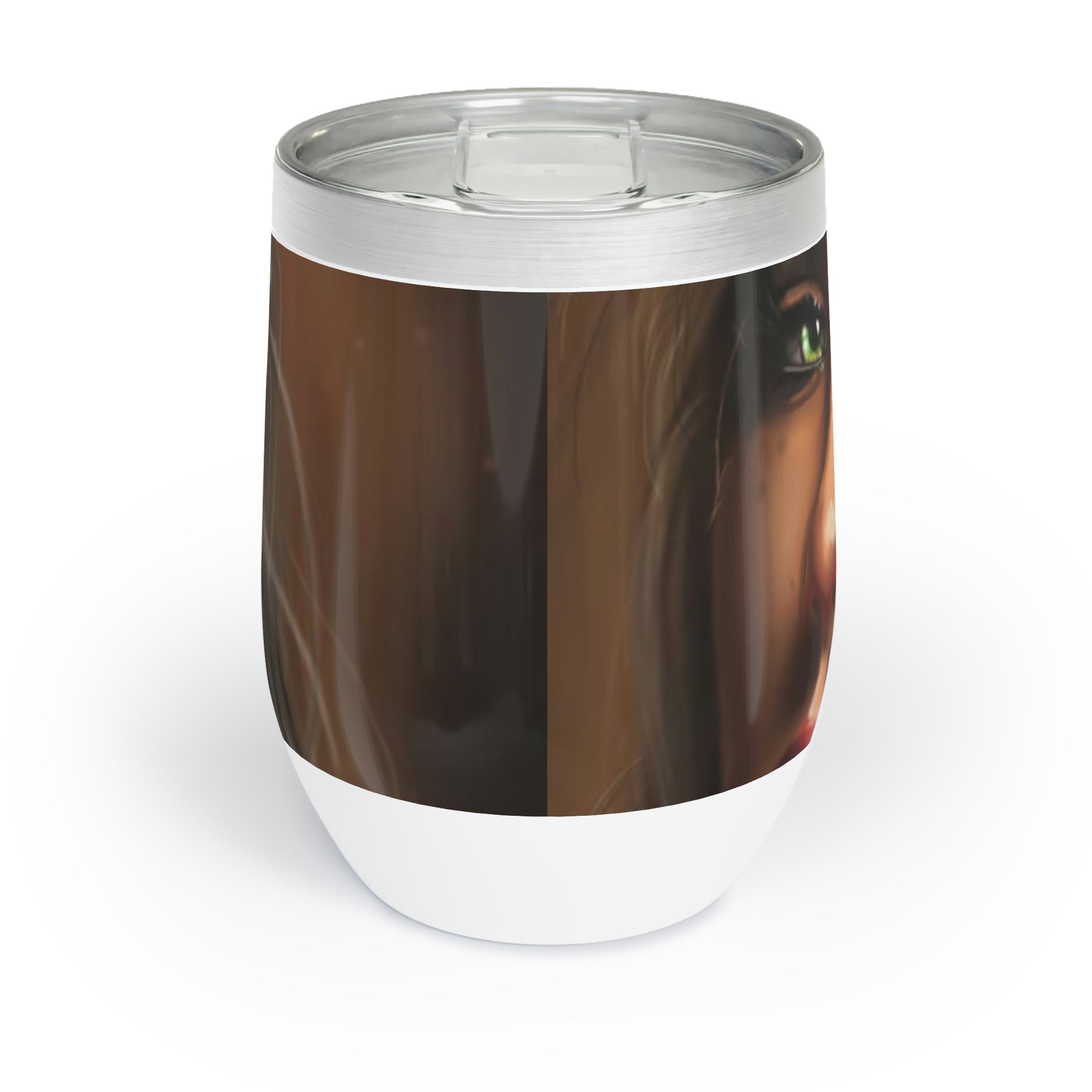 A stylish Girl Chill Wine Tumbler made of stainless steel, featuring a double-insulated design for temperature retention and customizable options.