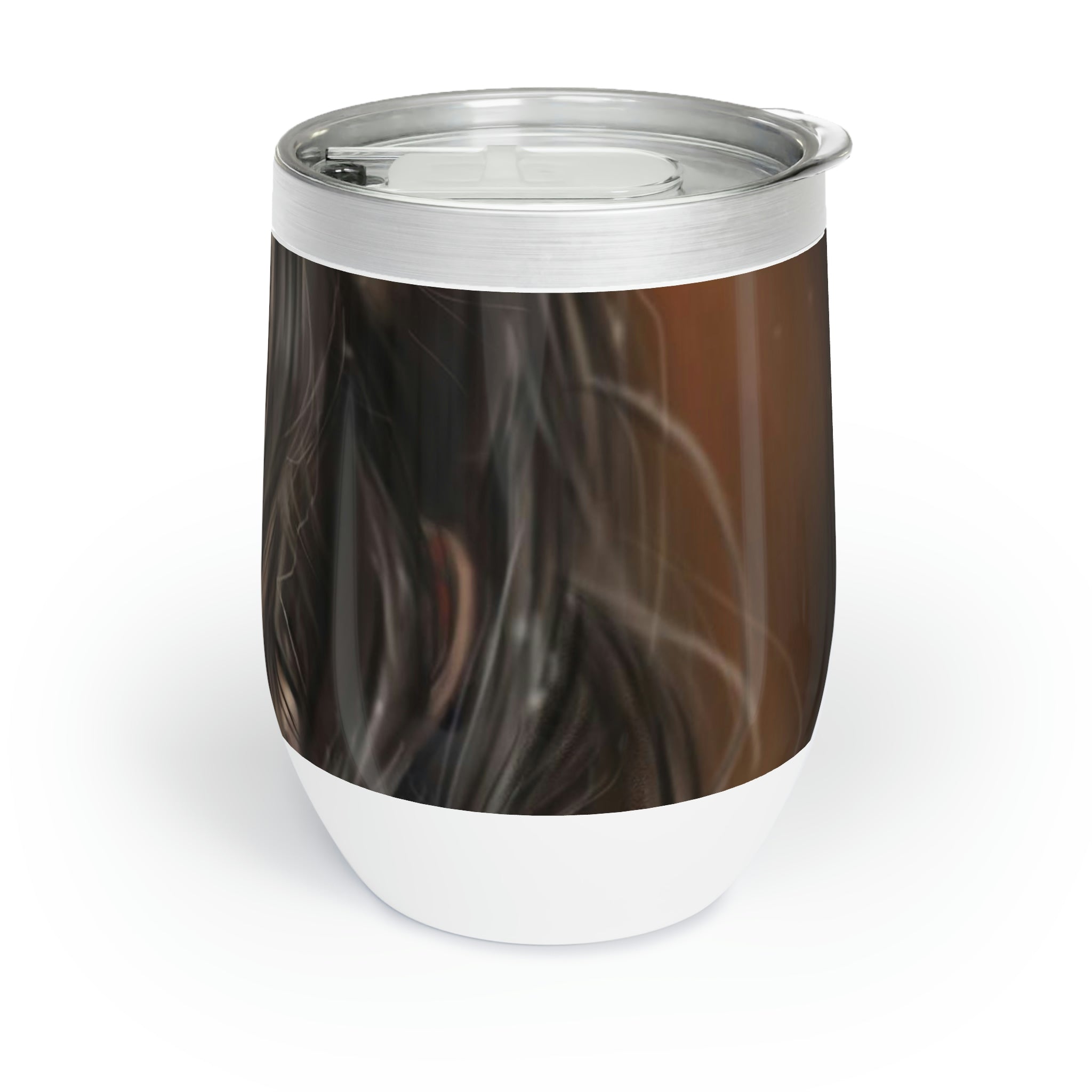 A stylish Girl Chill Wine Tumbler made of stainless steel, featuring a double-insulated design for temperature retention and customizable options.