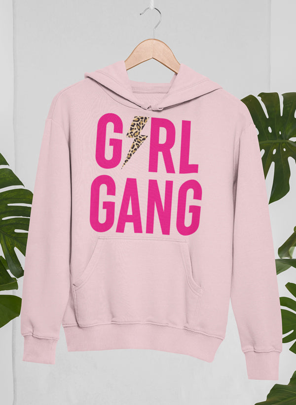 A stylish Girl Gang Hoodie featuring unique designs by top artists, made from a warm cotton/poly fleece blend.