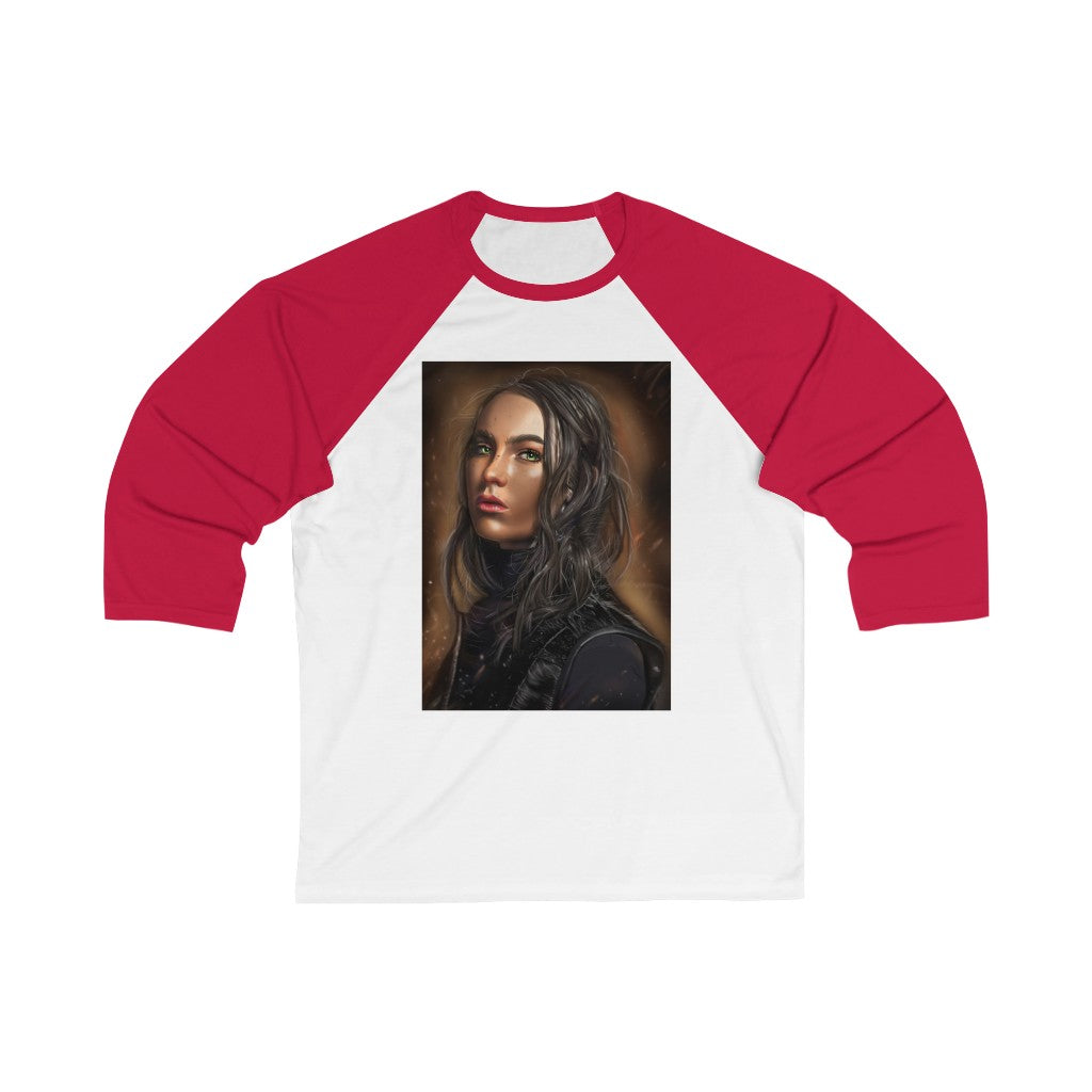 Girl Unisex 3/4 Sleeve Baseball Tee in various colors, showcasing its stylish design and comfortable fit.