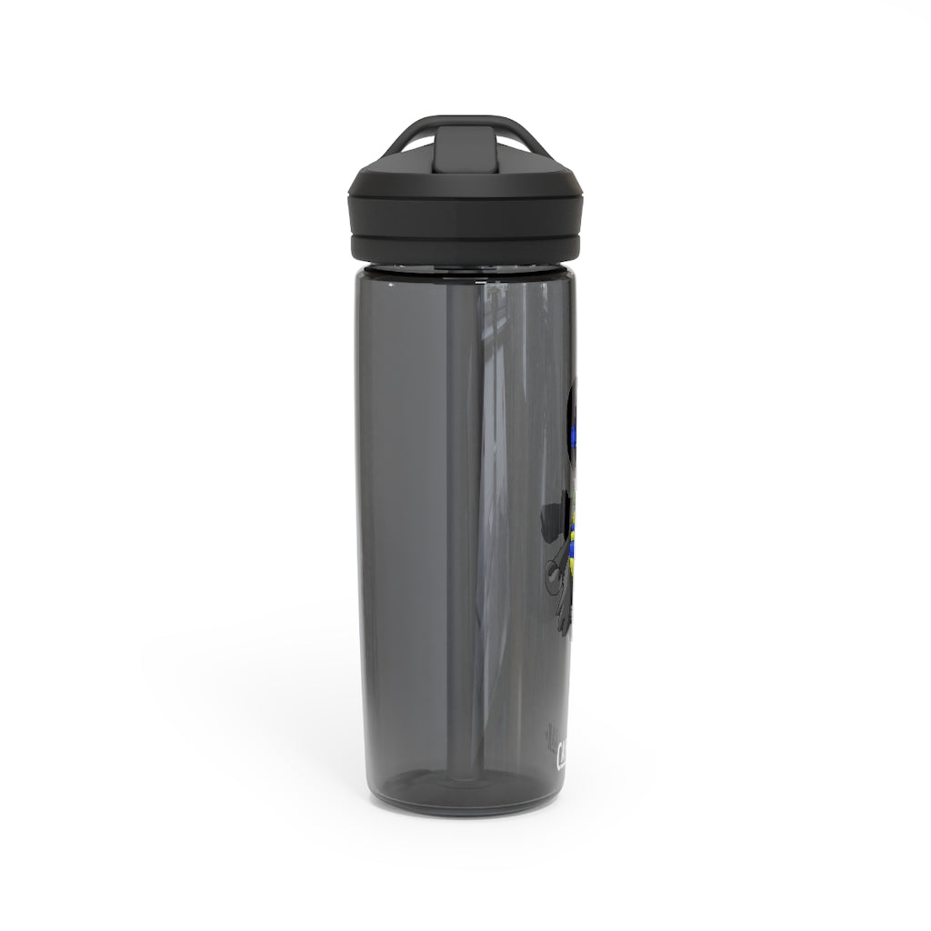 Glissgliss CamelBak Eddy® Water Bottle in 20oz and 25oz sizes, showcasing its robust design and spill-proof features.