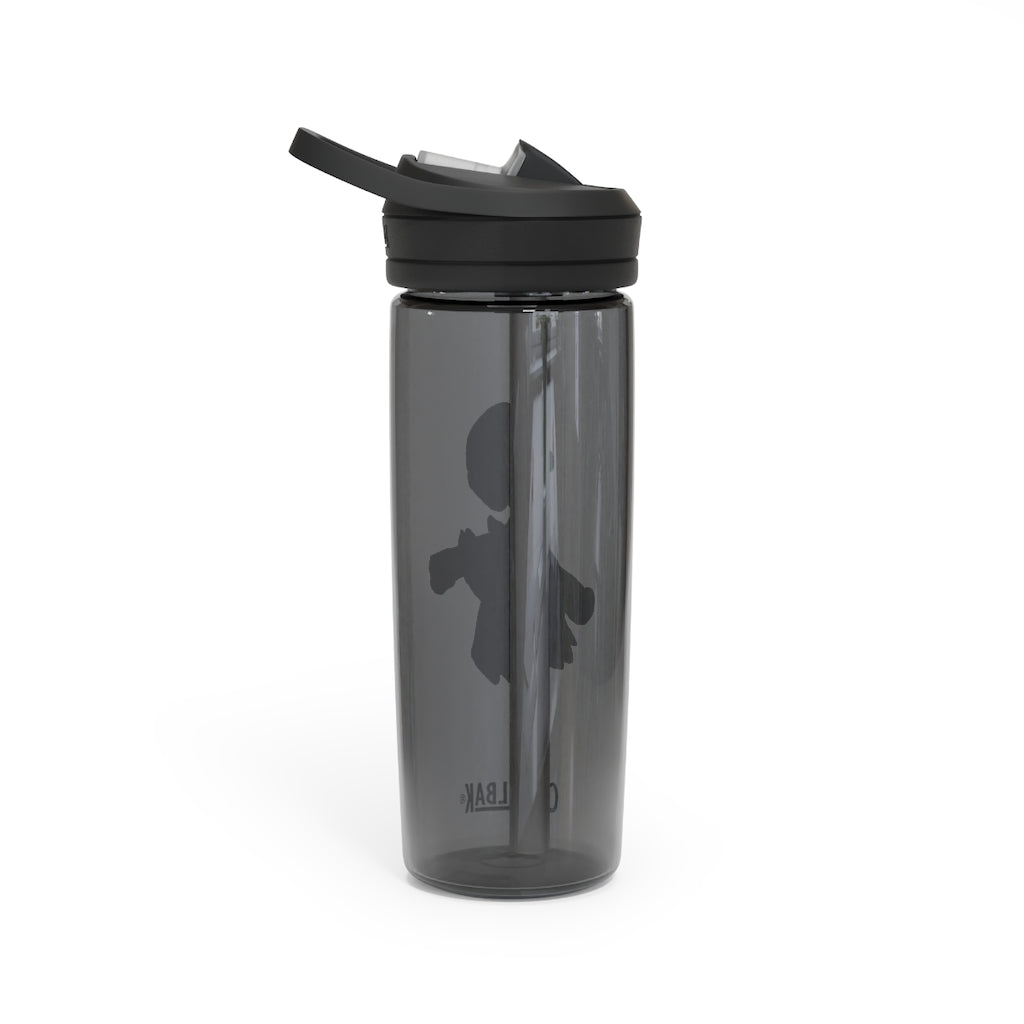 Glissgliss CamelBak Eddy® Water Bottle in 20oz and 25oz sizes, showcasing its robust design and spill-proof features.