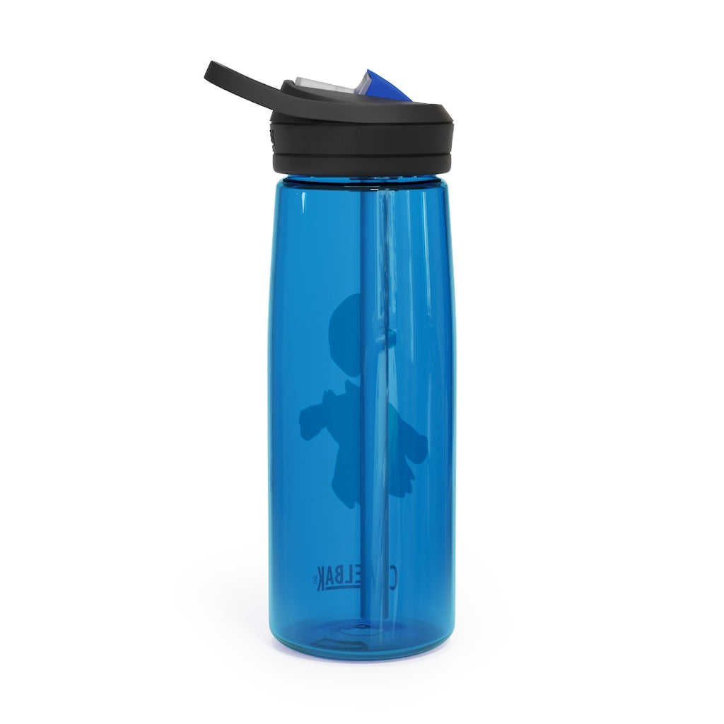 Glissgliss CamelBak Eddy® Water Bottle in 20oz and 25oz sizes, showcasing its robust design and spill-proof features.