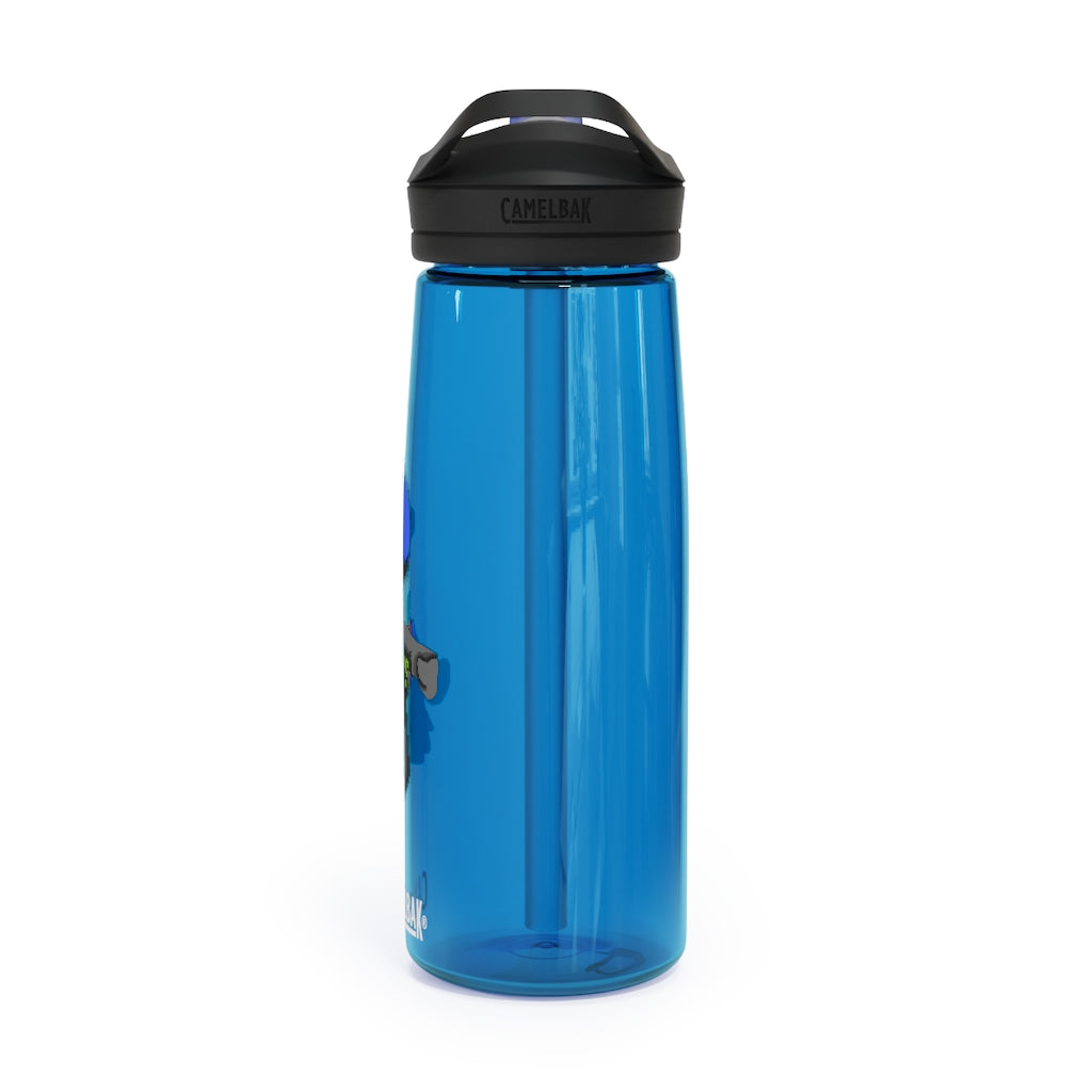 Glissgliss CamelBak Eddy® Water Bottle in 20oz and 25oz sizes, showcasing its robust design and spill-proof features.