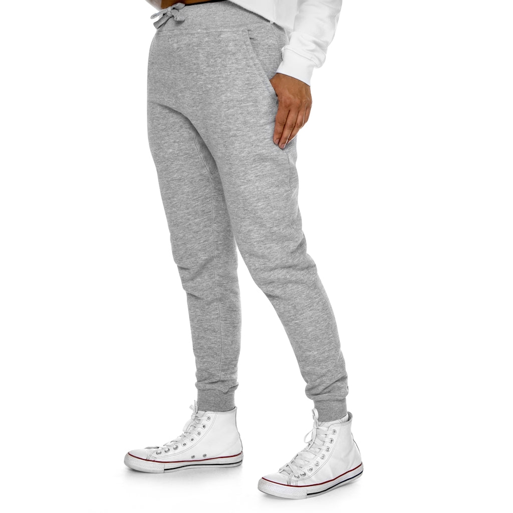 Glisstron Premium Fleece Joggers showcasing soft fleece fabric, customizable back pocket, and spacious side pockets.