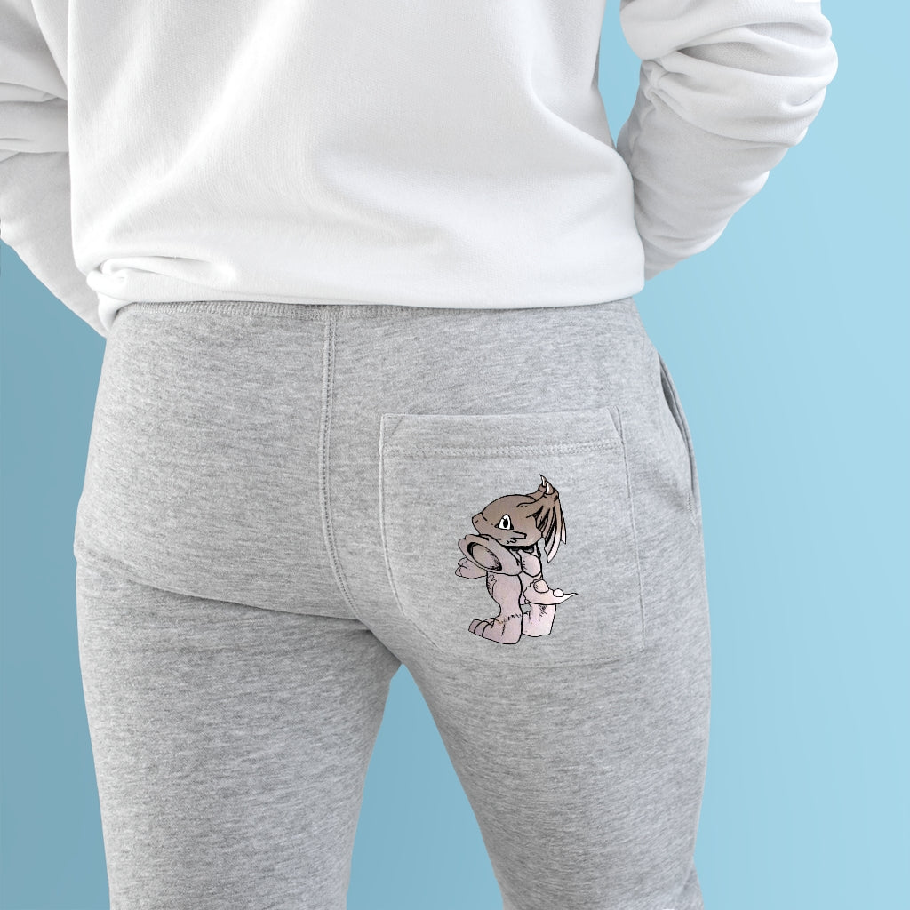 Glucose Premium Fleece Joggers in a stylish design with customizable back pocket and side pockets, made from soft fleece fabric.